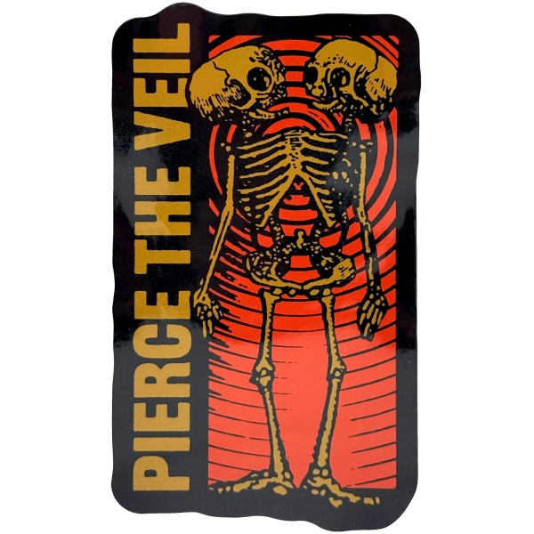 Pierce The Veil - Wavy Skeleton Sticker in der Gruppe MERCHANDISE / Merch / Nyheter / Hårdrock bei Bengans Skivbutik AB (5694921)