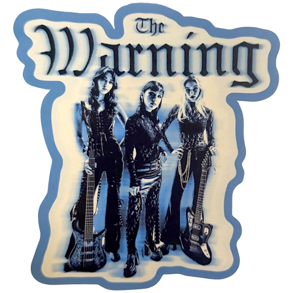 Warning - Blue Blur Sticker in der Gruppe MERCHANDISE / Merch / Nyheter / Hårdrock bei Bengans Skivbutik AB (5695005)