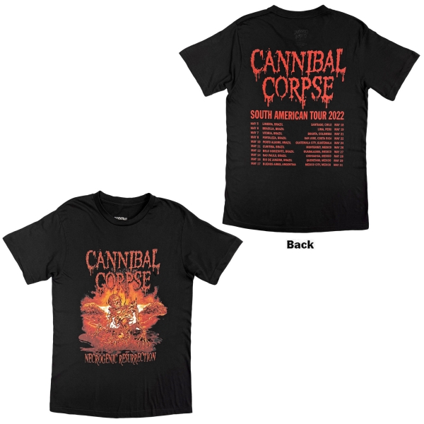 Cannibal Corpse - Necrogenic Resurrection Uni Bl T-Shirt in der Gruppe MERCHANDISE / T-shirt / Nyheter / Hårdrock bei Bengans Skivbutik AB (5695023r)