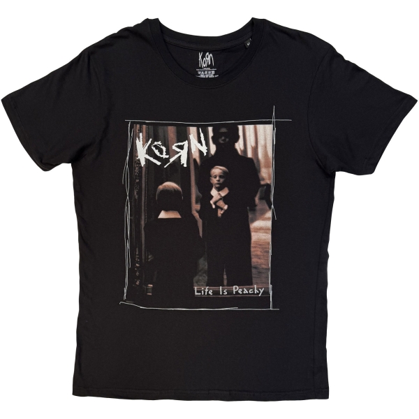 Korn - Life Is Peachy Scribbles Uni Bl T-Shirt in der Gruppe MERCH / Kleidung / T-Shirts bei Bengans Skivbutik AB (5695033r)