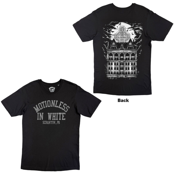 Motionless In White - Afraid Of The Dark Uni Bl T-Shirt in der Gruppe MERCHANDISE / T-shirt / Nyheter / Hårdrock bei Bengans Skivbutik AB (5695040r)