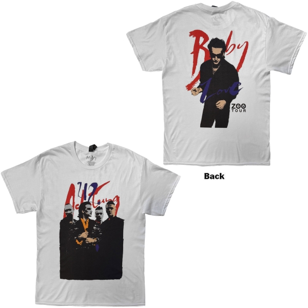 U2 - Achtung Baby Zoo Tv Tour Uni Wht T-Shirt in der Gruppe MERCH / Kleidung / T-Shirts bei Bengans Skivbutik AB (5695052r)