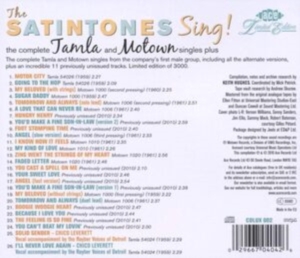 Satintones - Sing! The Complete Tamla And Motown in der Gruppe CD / Pop-Rock,RnB-Soul bei Bengans Skivbutik AB (569531)
