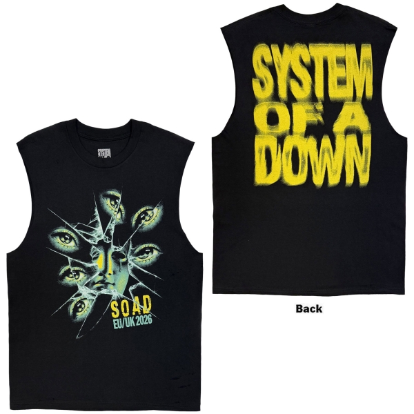 System Of A Down - Shattered Eyes Tour 26 Uni Bl Tank in der Gruppe MERCHANDISE / T-shirt / Nyheter / Hårdrock bei Bengans Skivbutik AB (5695349r)