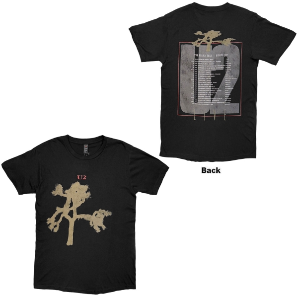 U2 - Joshua Tree European Tour 87 Uni Bl T-Shirt in der Gruppe MERCHANDISE / T-shirt / Nyheter / Pop-Rock bei Bengans Skivbutik AB (5695357r)