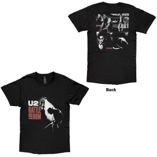 U2 - Rattle And Hum Photos Uni Bl T-Shirt in der Gruppe MERCHANDISE / T-shirt / Nyheter / Pop-Rock bei Bengans Skivbutik AB (5695360r)