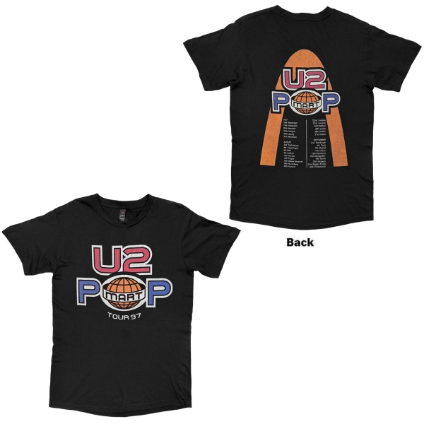 U2 - Popmart European Tour 97 Uni Bl T-Shirt in der Gruppe MERCH / Kleidung / T-Shirts bei Bengans Skivbutik AB (5695361r)