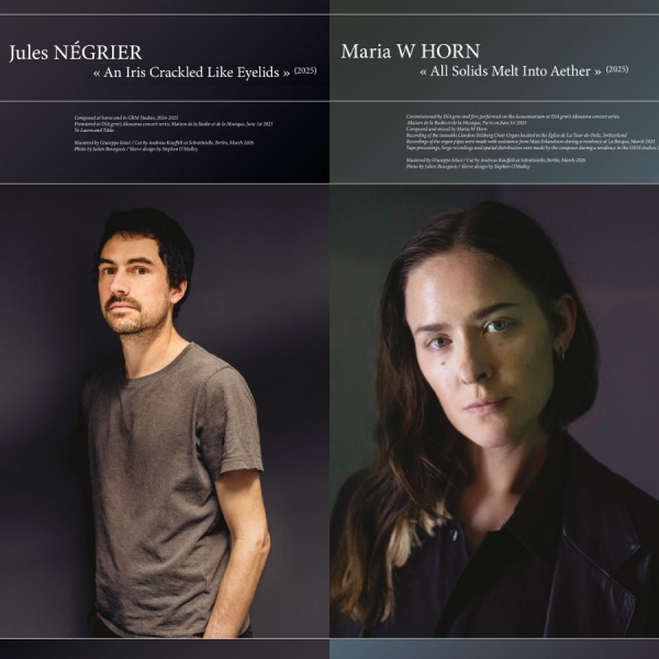 Jules Négrier / Maria W Horn - An Iris Crackled Like Eyelids / All in der Gruppe VINYL / Kommande / Dance-Techno bei Bengans Skivbutik AB (5695407)