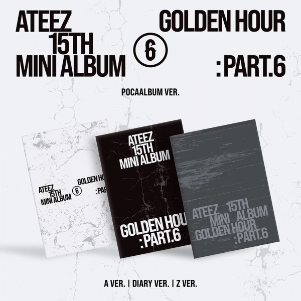 Ateez - Golden Hour : Part.6 (Pocaalbum) (Random Ver.) in der Gruppe MERCHANDISE / Merch+Code / Kommande / K-Pop bei Bengans Skivbutik AB (5695467)