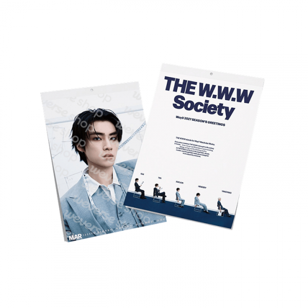 WayV - 2027 Seasons Greetings (Wall Calendar) in der Gruppe MERCHANDISE / Merch / Kommande / K-Pop bei Bengans Skivbutik AB (5695499)