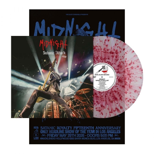 Midnight - Satanic Attack Live! (Splatter Viny in der Gruppe VINYL / Kommande / Hårdrock bei Bengans Skivbutik AB (5696124)