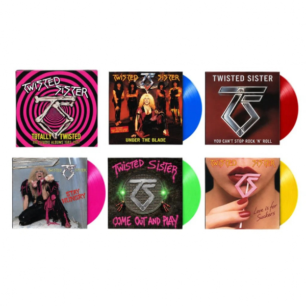 Twisted Sister - Totally Twisted - The Studio Albums (5LP Boxset) in der Gruppe VINYL / Pop-Rock bei Bengans Skivbutik AB (5696133)