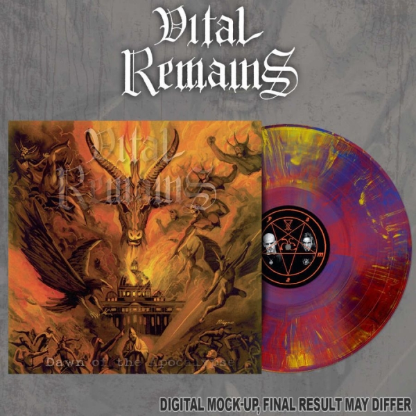 Vital Remains - Dawn Of The Apocalypse (Red/Yellow/ in der Gruppe VINYL / Kommande / Hårdrock bei Bengans Skivbutik AB (5696463)