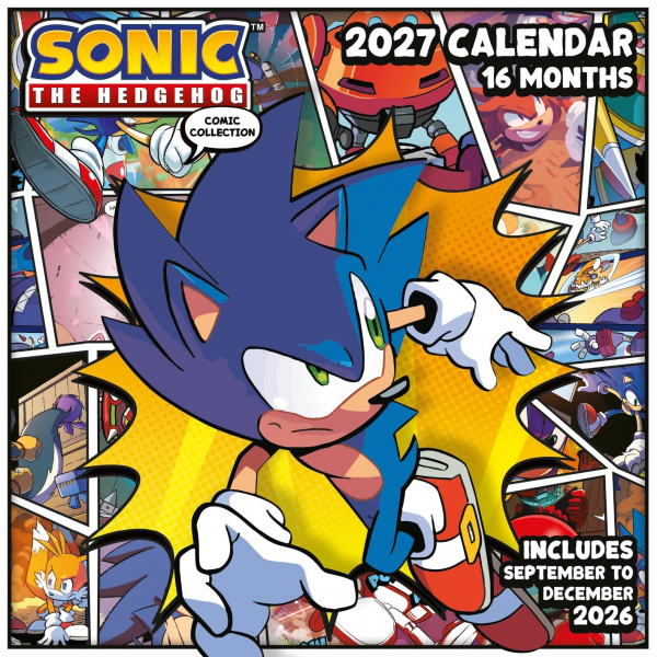 Sonic The Hedgehog - 2027 30X30 Square Calendar in der Gruppe MERCH / Gadgets & Kleinkram / Kalender bei Bengans Skivbutik AB (5696520)