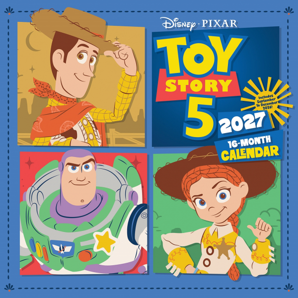 Toy Story - Toy Story 5 2027 30X30 Square Calendar in der Gruppe MERCH / Gadgets & Kleinkram / Kalender bei Bengans Skivbutik AB (5696522)