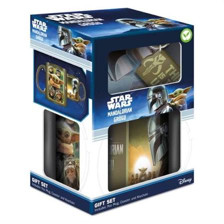 The Mandalorian - Bounty Hunters Gift Set (Mug, Coaster, Keychain) in der Gruppe MERCH / Wohnen & Deko / Tassen bei Bengans Skivbutik AB (5696530)