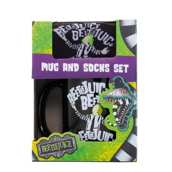 Beetlejuice - Mug & Sock Set in der Gruppe MERCH / Wohnen & Deko / Tassen bei Bengans Skivbutik AB (5696533)
