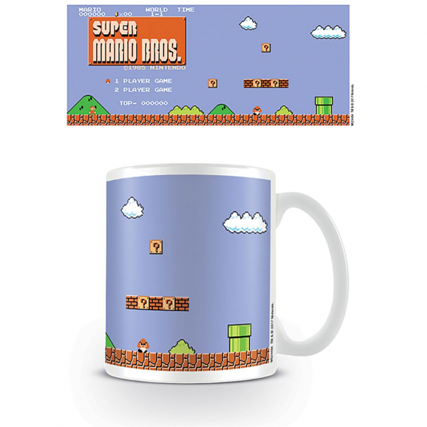 Super Mario - Retro Title Mug in der Gruppe MERCH / Wohnen & Deko / Tassen bei Bengans Skivbutik AB (5696539)