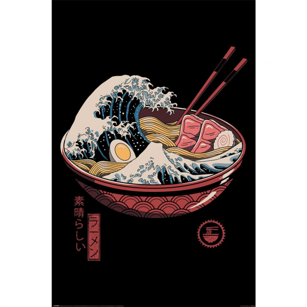 Vincent Trinidad - Great Ramen Wave Maxi Poster 91,5 X 61 Cm in der Gruppe MERCH / Poster bei Bengans Skivbutik AB (5696554)