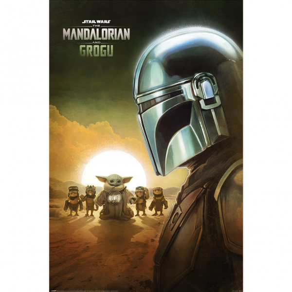 The Mandalorian - Grogu (Sunset) Maxi Poster 91,5 X 61 Cm in der Gruppe MERCH / Poster bei Bengans Skivbutik AB (5696572)