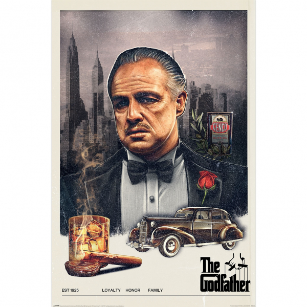The Godfather - Loyalty Honour Family Maxi Poster 91,5 X 61 Cm in der Gruppe MERCH / Poster bei Bengans Skivbutik AB (5696577)
