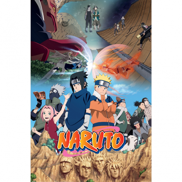 Naruto - Divided Maxi Poster 91,5 X 61 Cm in der Gruppe MERCH / Poster bei Bengans Skivbutik AB (5696579)