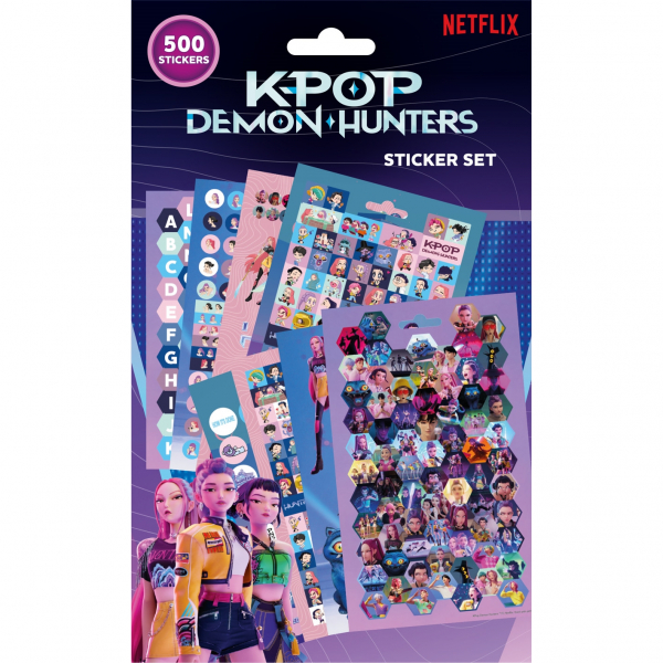K-Pop Demon Hunters - 500Pcs Sticker Book in der Gruppe MERCHANDISE / Merch / Kommande / K-Pop bei Bengans Skivbutik AB (5696587)
