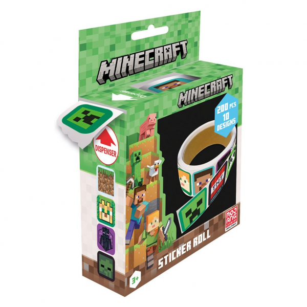 Minecraft - Squares Sticker Box in der Gruppe MERCH / Gadgets & Kleinkram / Sticker bei Bengans Skivbutik AB (5696589)