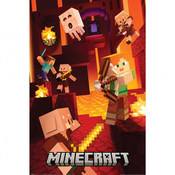 Minecraft - Cinematic Piglins Maxi Poster 91,5 X 61 Cm in der Gruppe MERCH bei Bengans Skivbutik AB (5696652)