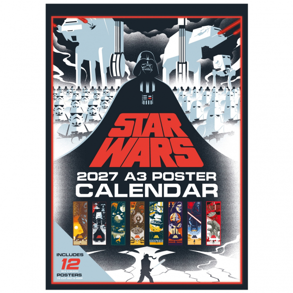 Star Wars - 2027 A3 Poster Calendar in der Gruppe MERCH / Gadgets & Kleinkram / Kalender bei Bengans Skivbutik AB (5696653)