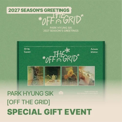 Park Hyung Sik - 2027 Seasons Greetings Off The Grid + SW in der Gruppe MERCHANDISE / Merch / Kommande / K-Pop bei Bengans Skivbutik AB (5697569)