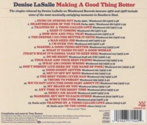 Lasalle Denise - Making A Good Thing Better: The Com in der Gruppe CD / Pop-Rock,RnB-Soul bei Bengans Skivbutik AB (571422)