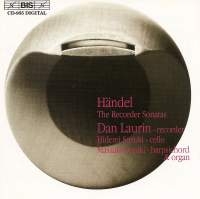 Handel George Frideric - Recorder Sonatas in der Gruppe Externt_Lager / Naxoslager bei Bengans Skivbutik AB (572568)