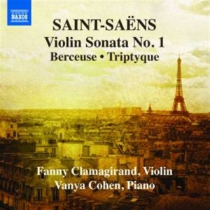 Saint-Saens - Works For Violin And Piano Vol 1 in der Gruppe Externt_Lager / Naxoslager bei Bengans Skivbutik AB (581180)