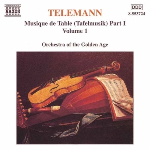 Telemann Georg Philipp - Tafelmusik Vol 1 in der Gruppe Externt_Lager / Naxoslager bei Bengans Skivbutik AB (582169)