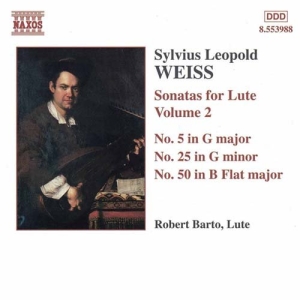 Weiss Silvius Leopold - Sonatas For Lute Vol 2 in der Gruppe CD bei Bengans Skivbutik AB (583975)