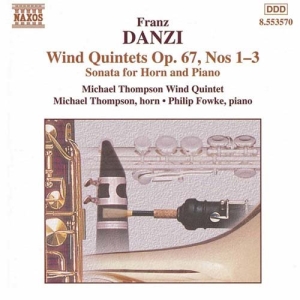 Danzi Franz - Wind Quintets Op 67 in der Gruppe Externt_Lager / Naxoslager bei Bengans Skivbutik AB (587173)