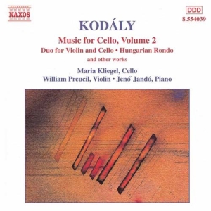 Kodaly Zoltan - Music For Cello Vol 2 in der Gruppe Externt_Lager / Naxoslager bei Bengans Skivbutik AB (588001)