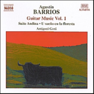 Barrios Mangore Agustin - Guitar Music Vol 1 in der Gruppe Externt_Lager / Naxoslager bei Bengans Skivbutik AB (598356)