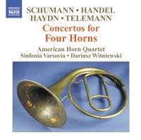 American Horn Quartet - Works For 4 Horns & Orchestra in der Gruppe Externt_Lager / Naxoslager bei Bengans Skivbutik AB (603068)