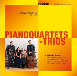Beethoven - Piano Quartets in der Gruppe Externt_Lager / Naxoslager bei Bengans Skivbutik AB (631568)