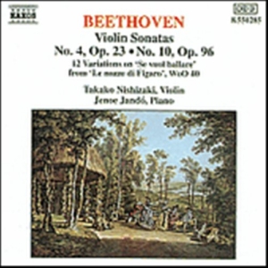 Beethoven Ludwig Van - Violin Sonatas 4 Opp 23 & 96 in der Gruppe Externt_Lager / Naxoslager bei Bengans Skivbutik AB (633687)