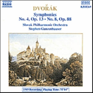 Dvorak Antonin - Symphonies 4 & 8 in der Gruppe CD bei Bengans Skivbutik AB (638040)