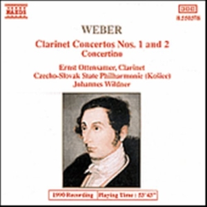 Weber Carl Maria Von - Clarinet Concertos 1 & 2 in der Gruppe Externt_Lager / Naxoslager bei Bengans Skivbutik AB (638041)