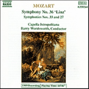 Mozart Wolfgang Amadeus - Symphonies 36, 33 & 27 in der Gruppe Externt_Lager / Naxoslager bei Bengans Skivbutik AB (638070)