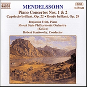 Mendelssohn Felix - Piano Concertos 1 & 2 in der Gruppe Externt_Lager / Naxoslager bei Bengans Skivbutik AB (638346)