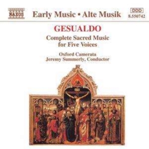 Gesualdo Carlo - Sacred Music 5 Voices in der Gruppe Externt_Lager / Naxoslager bei Bengans Skivbutik AB (638347)