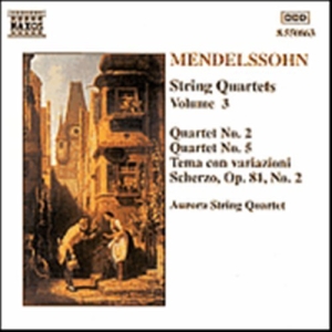 Mendelssohn Felix - String Quartets Vol 3 in der Gruppe CD bei Bengans Skivbutik AB (642665)