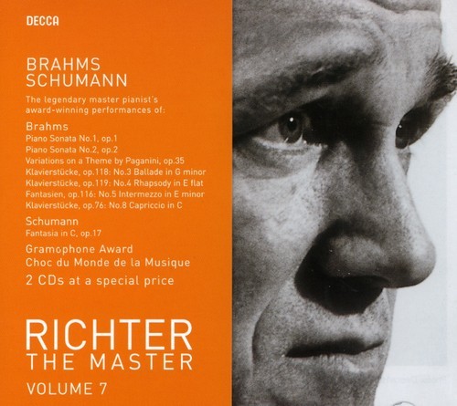Richter Sviatoslav Piano - Plays Schumann/Brahms  Master Vol 7 in der Gruppe CD / Klassiskt bei Bengans Skivbutik AB (653631)