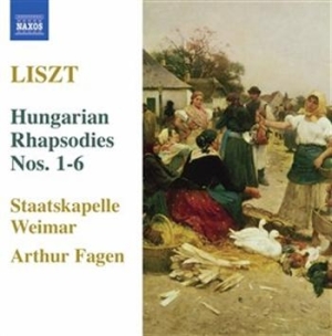 Liszt - Hungarian Rhapsodies Nos. 1-6 in der Gruppe Externt_Lager / Naxoslager bei Bengans Skivbutik AB (658889)